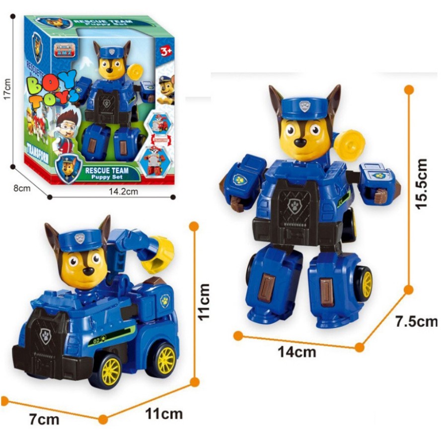 Đồ chơi chó cứu hộ Paw Patrol lắp ráp biến hình 2 trong 1 cho bé thỏa sức vui chơi