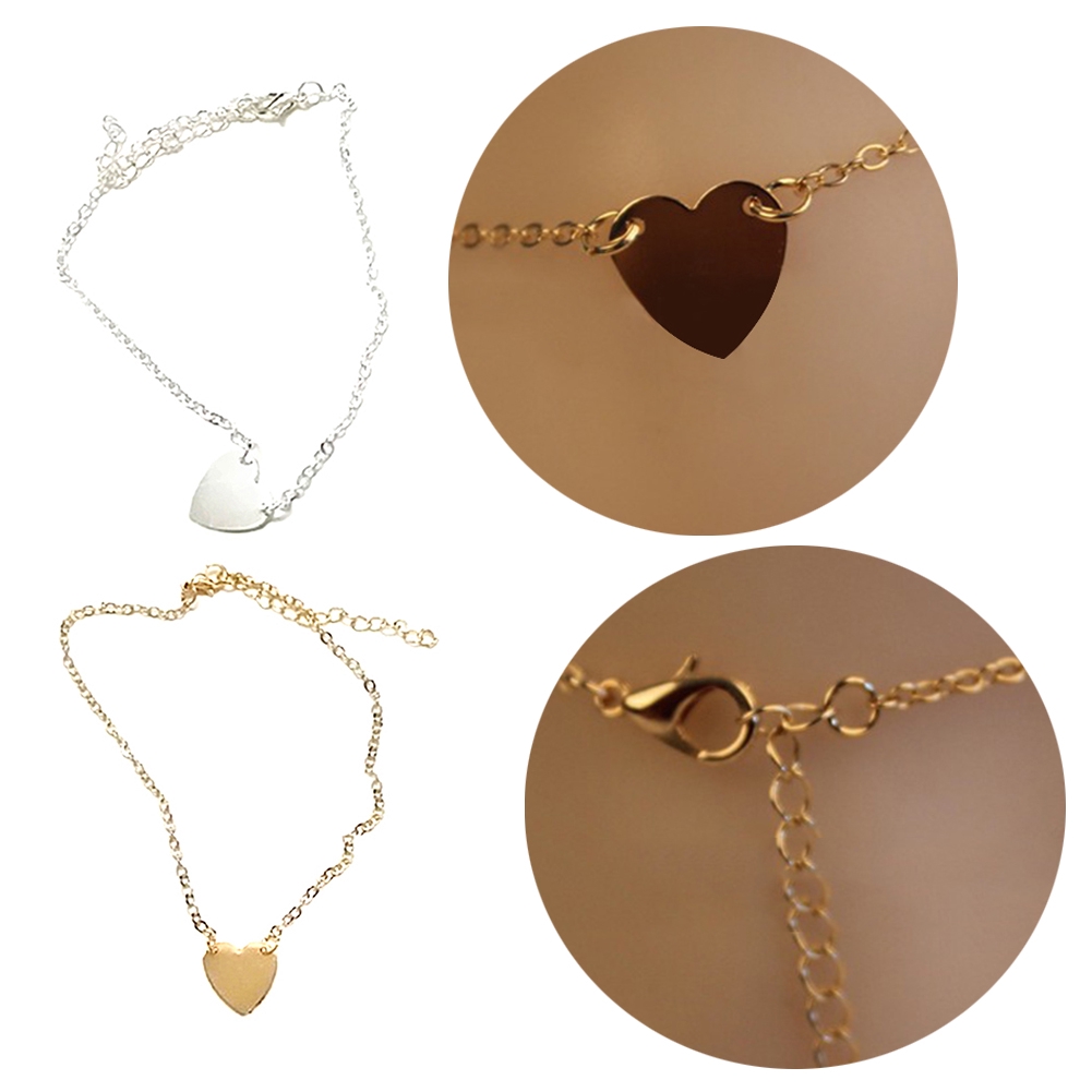 Vòng đeo chân hình trái tim xinh xắn cho nữ | BigBuy360 - bigbuy360.vn