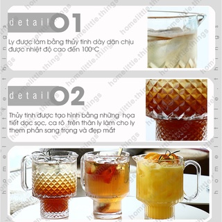 Ly, cốc thủy tinh uống nước cà phê 650ml