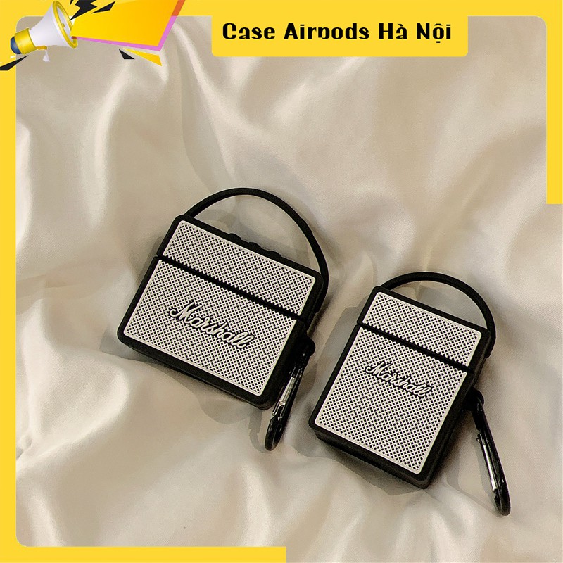 Case Airpods – Ốp Airpods 1/2/3 ( Pro ) – Loa Marshall trắng