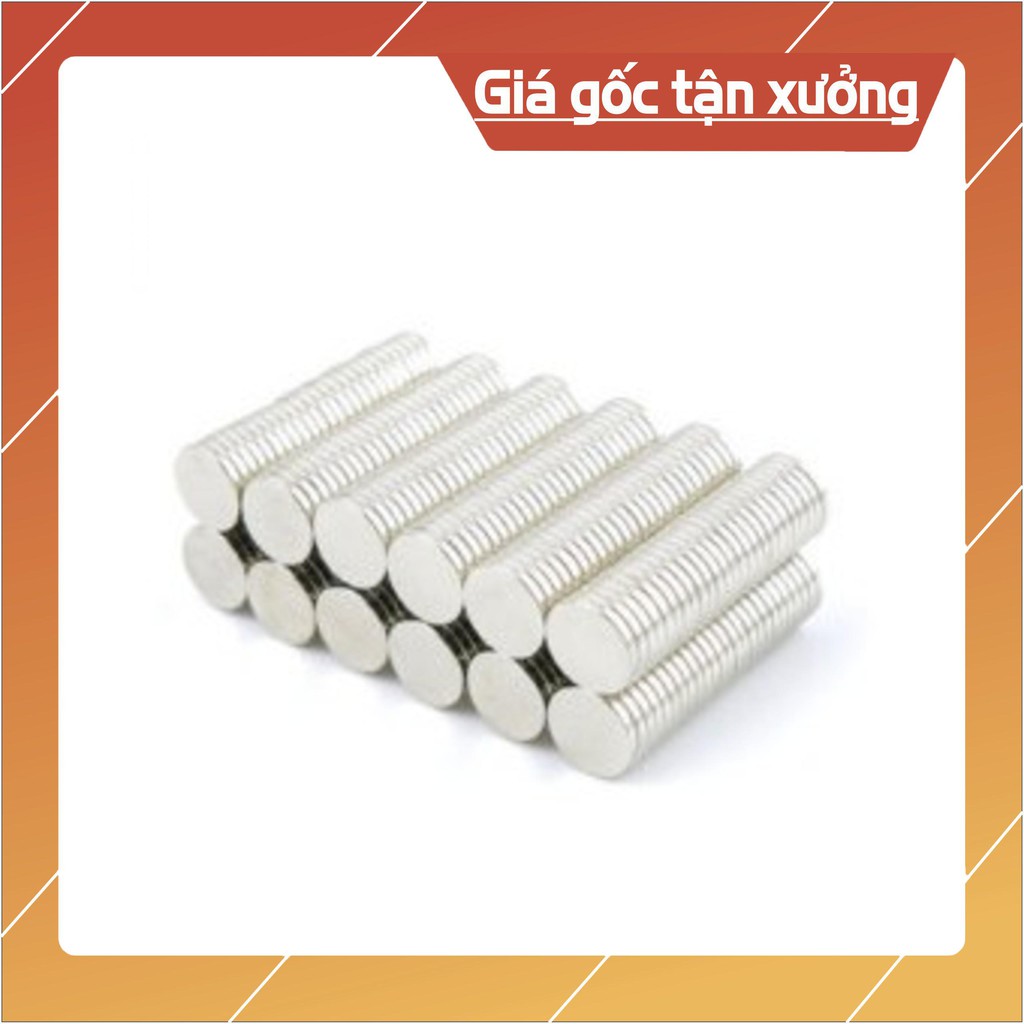 [Xả Kho] Nam châm viên 7x2mm, loại nam châm trắng đất hiếm lực hút mạnh