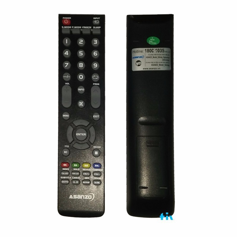 Điều Khiển Từ Xa Remote TV ASANZO 32S500 - Rm32s5000
