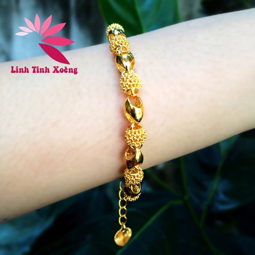 Lắc tay nữ , lắc tay nữ mạ vàng không phai mầu không bị đen charm ngọc vàng MK249 | BigBuy360 - bigbuy360.vn