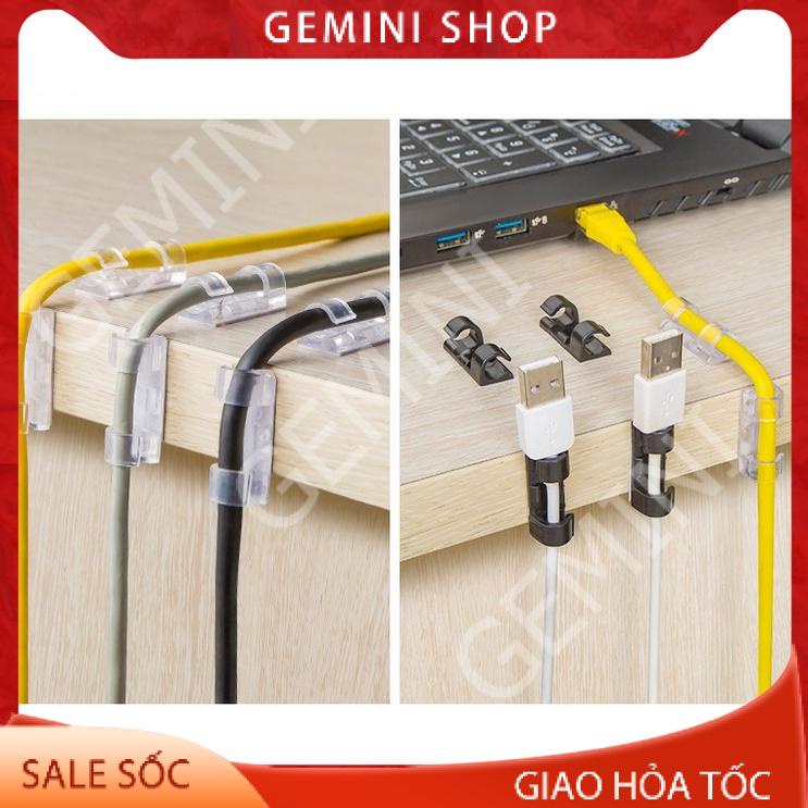 VỈ 20C KEO 3M MỚI Nẹp Cố Định Dây Điện LXQ20 Kẹp Giữ Cáp Sạc Nẹp Dây Điện Chống Rối Dán Tường Siêu dính GEMINI SHOP