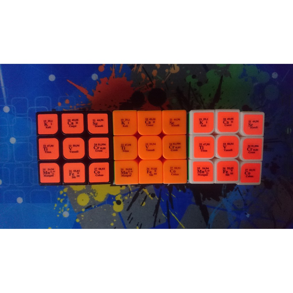 Rubik 3x3x3 Nguyên Tố Hóa Học