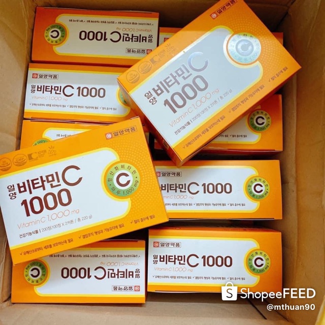 Viên uống Vitamin C 1000mg Hàn Quốc 100 viên