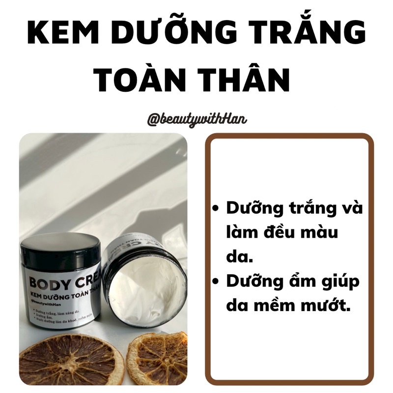 Kem dưỡng toàn thân @beautywithHan