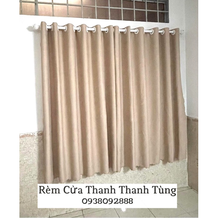 [Giảm 15k đơn 0đ] Rèm cửa sổ rộng 1m x cao 1.5m gấm mịn chống nắng, cản sáng chất lượng cao - May Theo Yêu Cầu