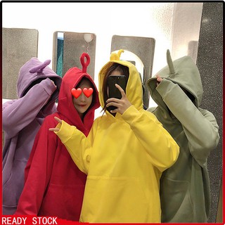 Áo Hoodies dáng rộng thiết kế đáng yêu cho phái nữ