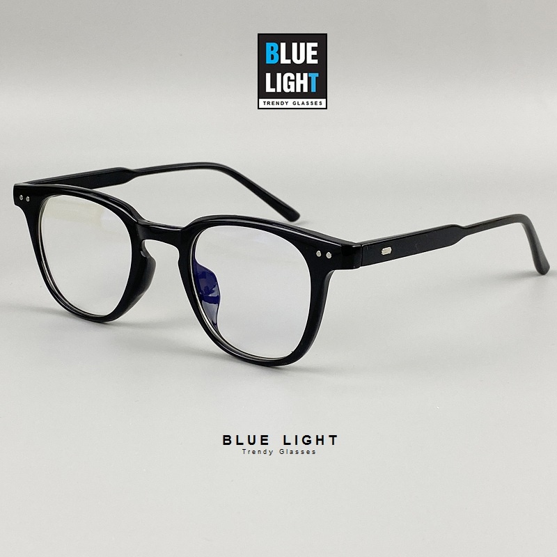 ﹊●Gọng Kính GM Chống Ánh Sáng Xanh Giá Cận, Gong Cận Dáng Vuông Nhỏ Nhựa TR90 Đen Bóng - BLUE LIGHT SHOP