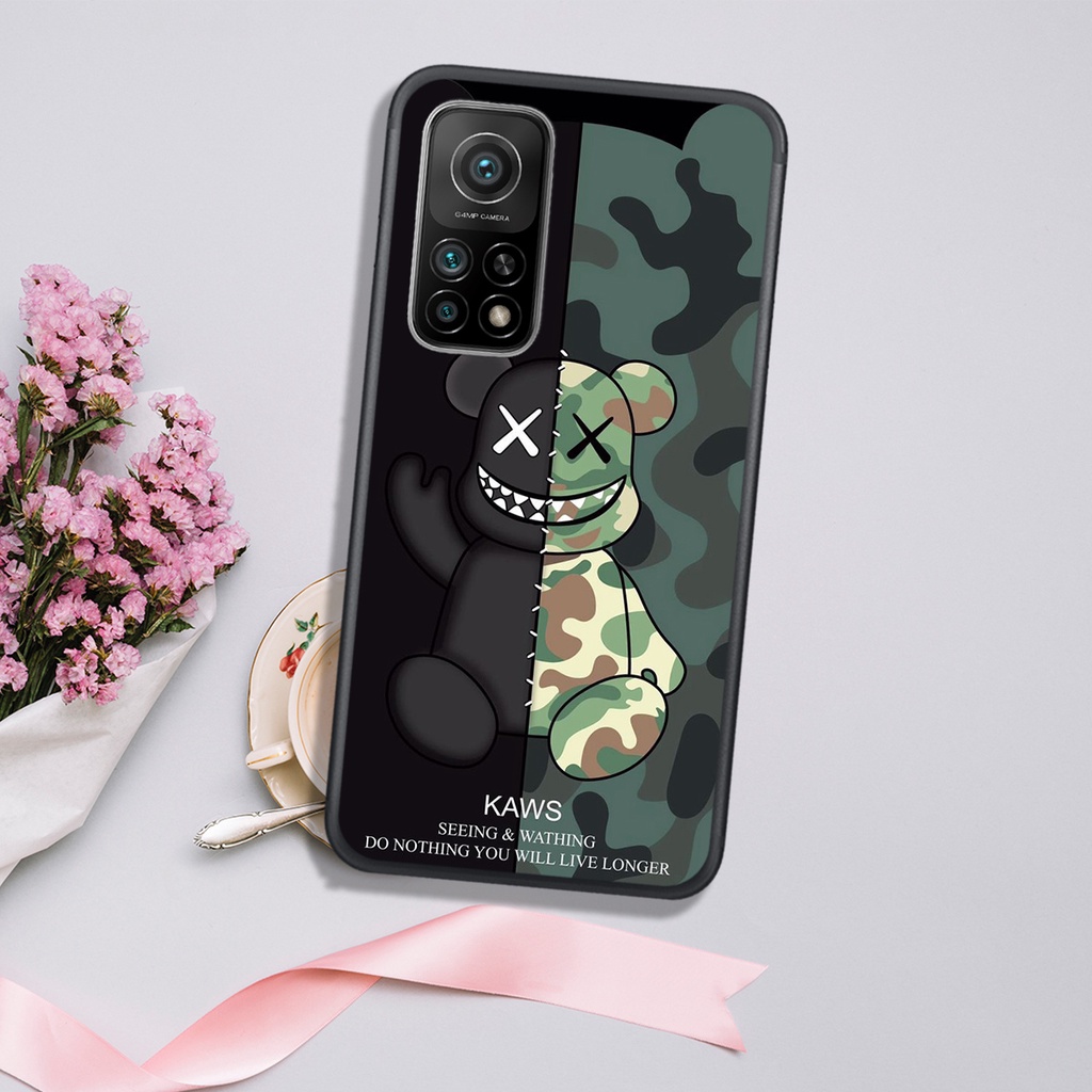 [HOT]ỐP  XIAOMI REMDI 10 - REDMI NOTE 10 4G - REDMI NTOE 10 5G , In Hình Gấu Robot họa tiết L-V màu sắc cực đẹp.