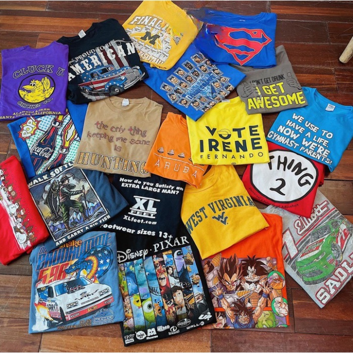 Áo Thun Mỹ , Áo 2hand Phông Thun Nam Nữ Unisex Loại 1 Secondhand Tuyển Chọn Hàng Đẹp Mẫu Vintage