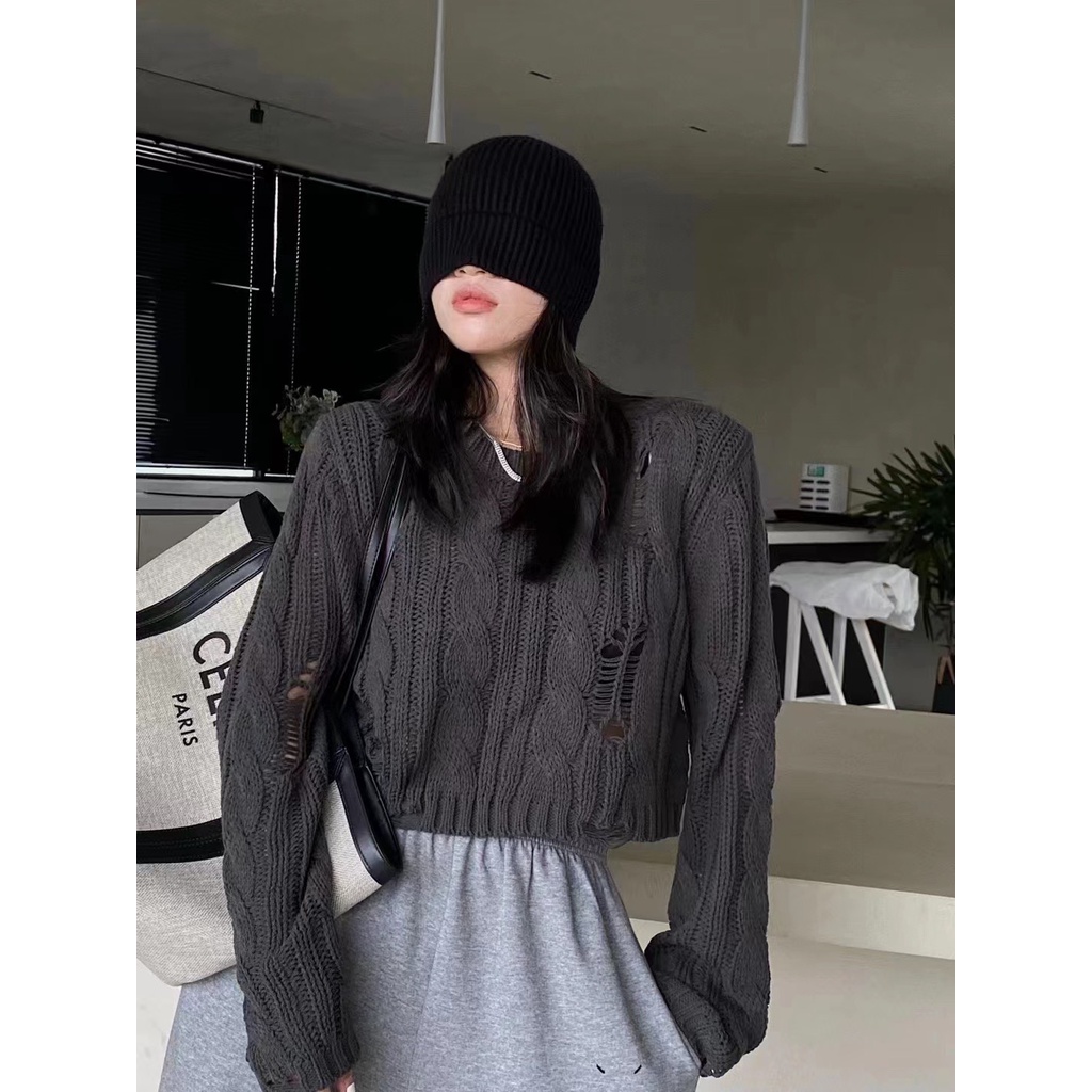 Áo sweater Tay Dài Dáng Rộng Phong Cách Thời Trang Hàn Quốc