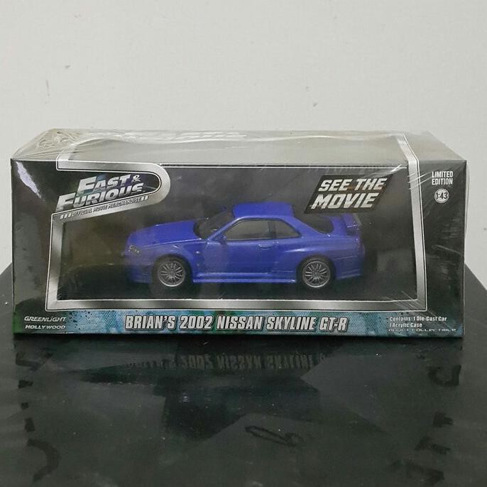 Mô Hình Xe Hơi Nissan skyline GTR R34 Tỉ Lệ 1:43