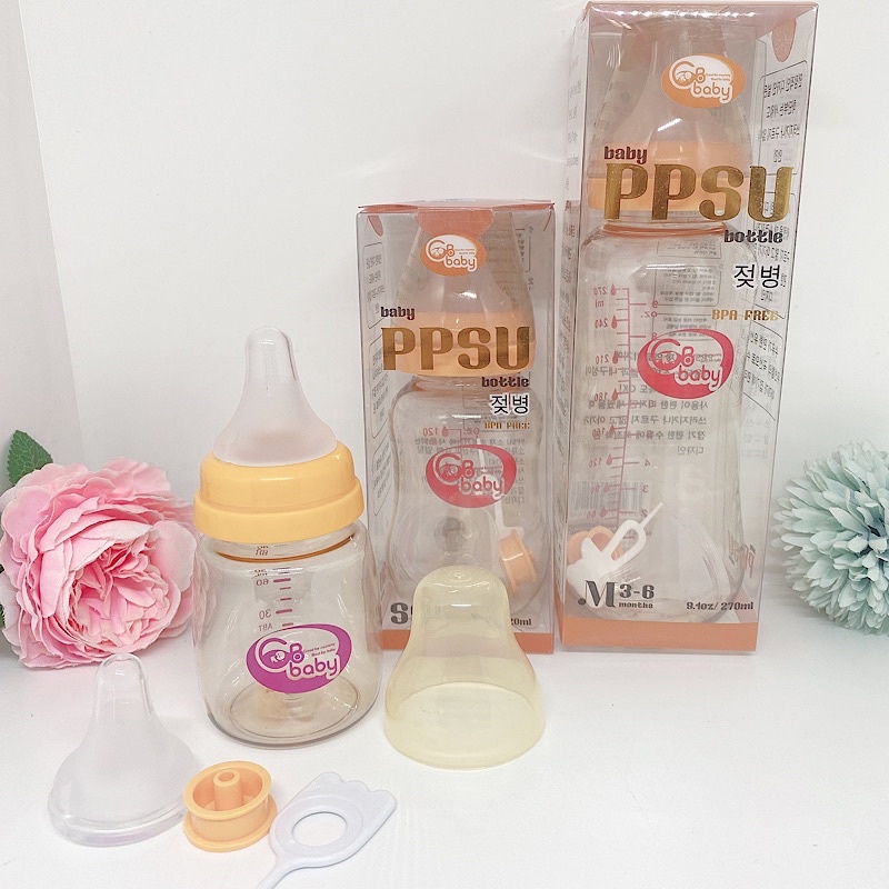 (Hàng chính hãng) Bình sữa PPSU GB Baby Hàn Quốc 80ml/120ml/160ml/270ml/280ml(hàng chính hãng)