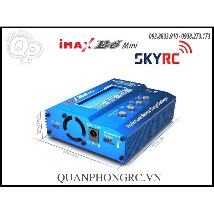 Combo Sạc iMAX B6 Mini Charger SKYRC + Adapter