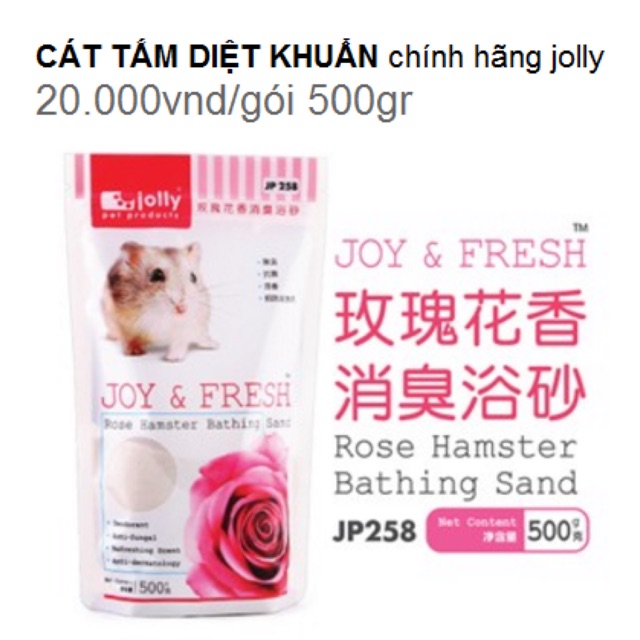 CÁT TẮM HAMSTER DIỆT KHUẨN JOLLY