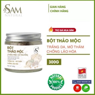 Bột thảo mộc cổ truyền Samnatural- Trắng da- mờ thâm- chống lão hoá