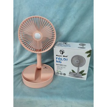 Quạt tích điện cầm tay mini để bàn gấp tròn siêu gọn 3 chế độ gió mạnh pin chạy 6-8 giờ có đèn led siêu sáng học tập D01 | BigBuy360 - bigbuy360.vn