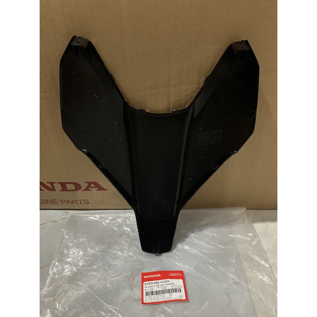 Ốp trang trí mặt nạ trước HONDA AIR BLADE 125 năm 2015-2016 màu Đen . 64305K66V10ZA