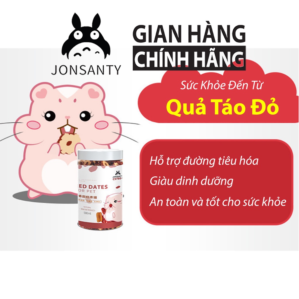 Táo đỏ sấy cho hamster hãng JONSANTY