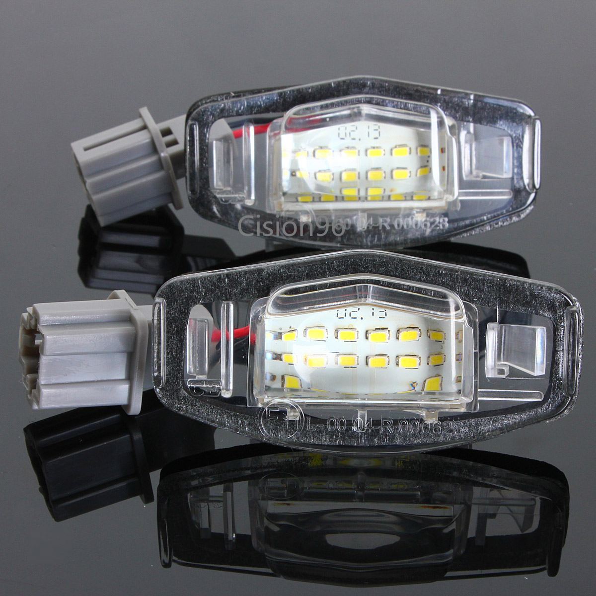 2 Đèn Led 18 Bóng Chiếu Biển Số Xe Hơi Honda Accord Odyssey Civic Sedan City Acura Mdx Tsx Ilx Rdx Rl Tl