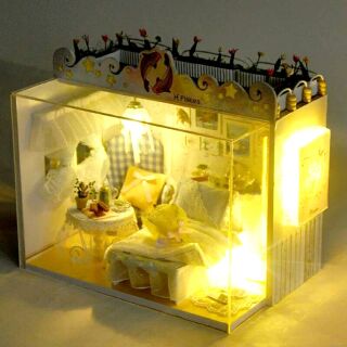 Mô hình nhà gỗ búp bê dollhouse DIY - TD3 Pisces