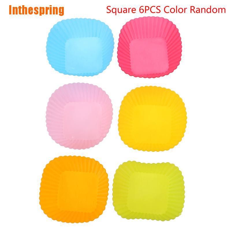 Bộ 6 Bánh Cupcake Silicone