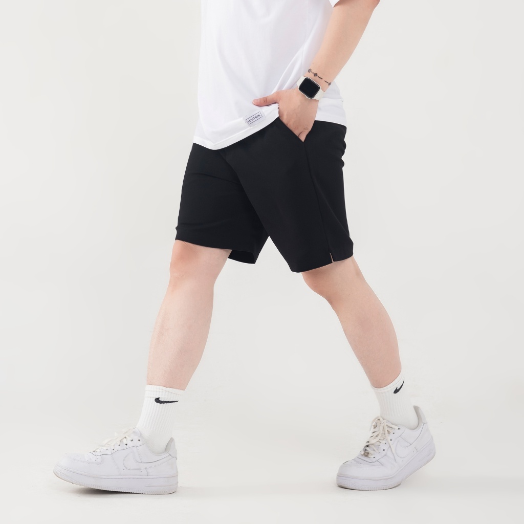 Quần short nam âu cạp cao BIGSIZE Maltrik cấp phối cạp chun chất tuyết mưa cao cấp có size lớn đến 120kg