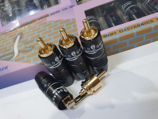 Jack rắc AV hoa sen RCA hãng Goldsnake, LS, Palic, nakamichi....