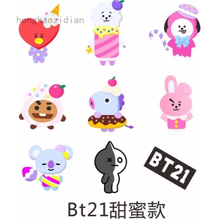 Miếng dán trang trí điện thoại hình BTS bt21
