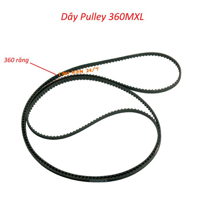 Dây Puly 360MXL Chu Vi 731.52mm Bản 7mm và 11mm