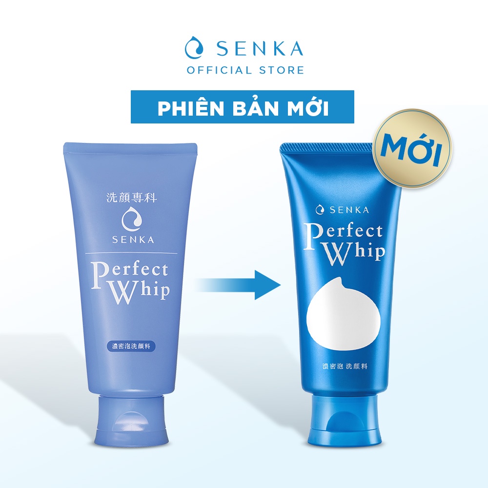 [B1G1] Sữa rửa mặt tạo bọt chiết xuất tơ tằm trắng Senka Perfect Whip 120g