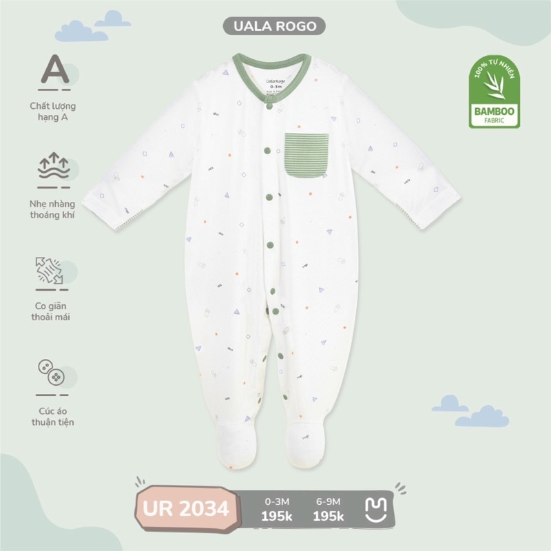 Bô body dài liền tất vải sợi tre Ualarogo Ur2034