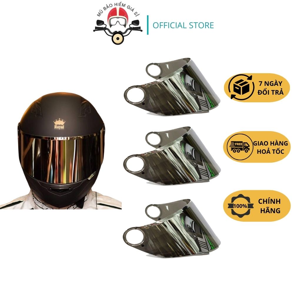 KÍNH AGU, Royal M136, ASIA M136 Kính rời Thay thế cho nón bảo hiểm fullface AGU, Nón Royal M136 - Nón ASIA MT136