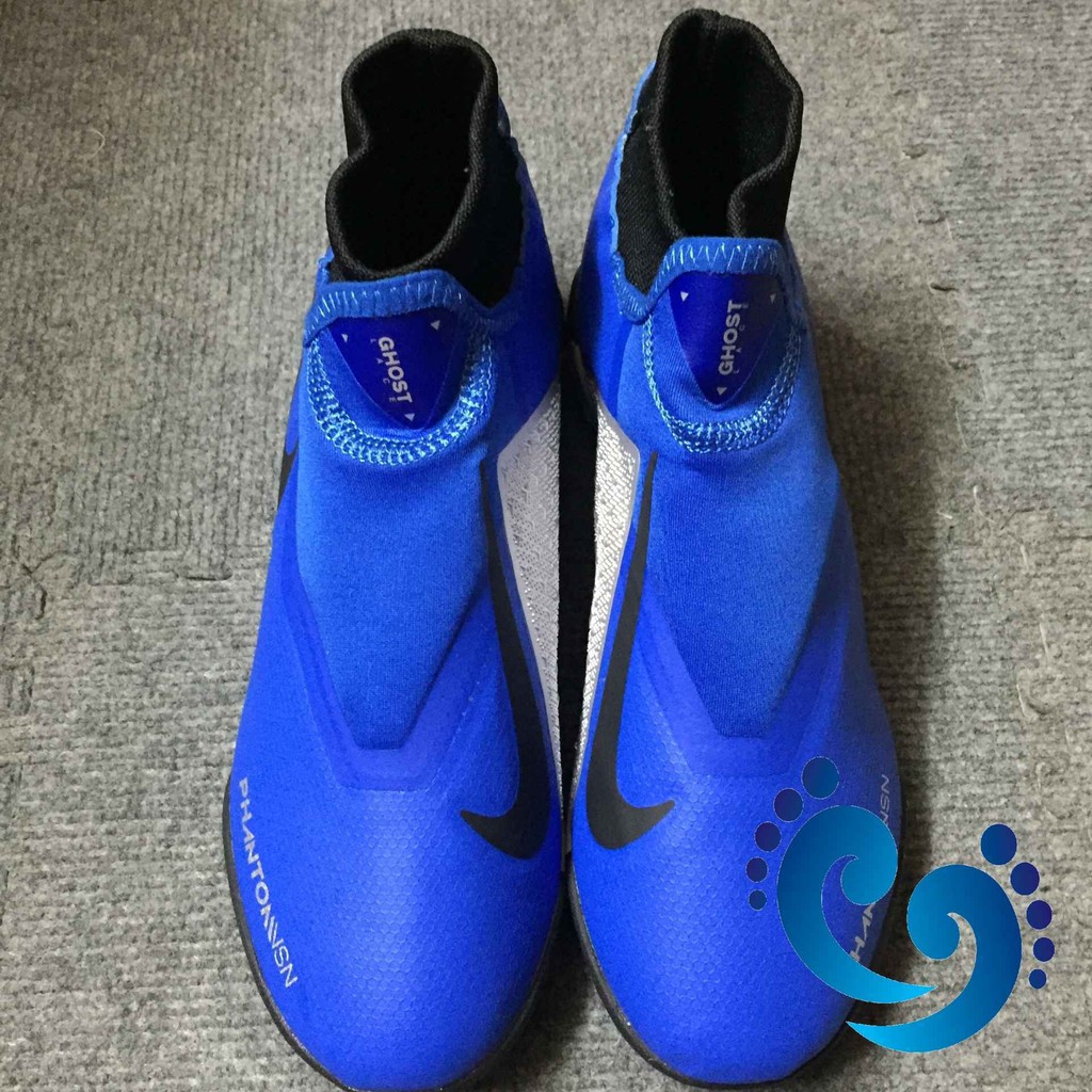 Giày đá bóng Phantom Vision xanh pha nhân tạo (combo giày+túi)