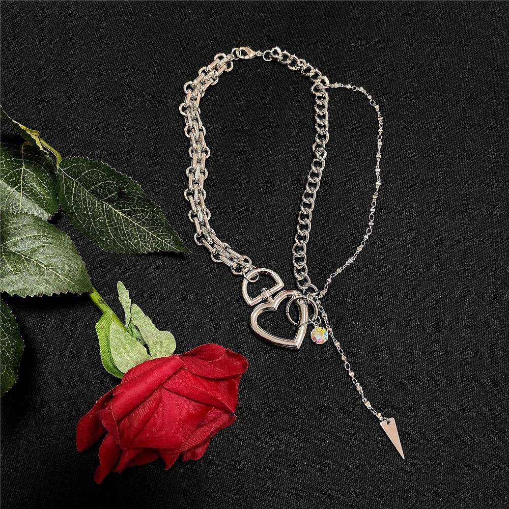 Vòng Cổ Dây Xích Mặt Trái Tim Thiết Kế Mã 22219