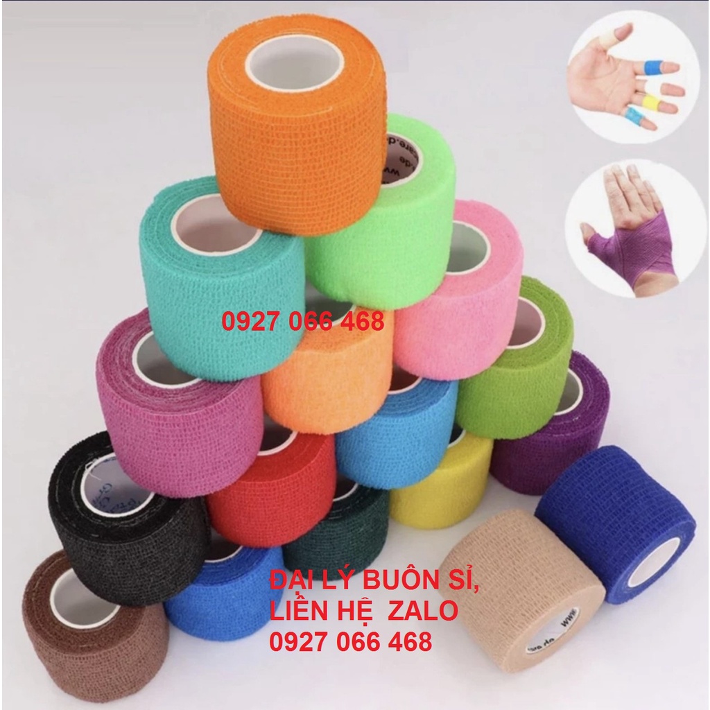 Cuộn băng vải bọc máy xăm,băng quấn máy phun xăm, Bọc giữ vệ sinh máy phun xăm, bọc máy xăm tự dính
