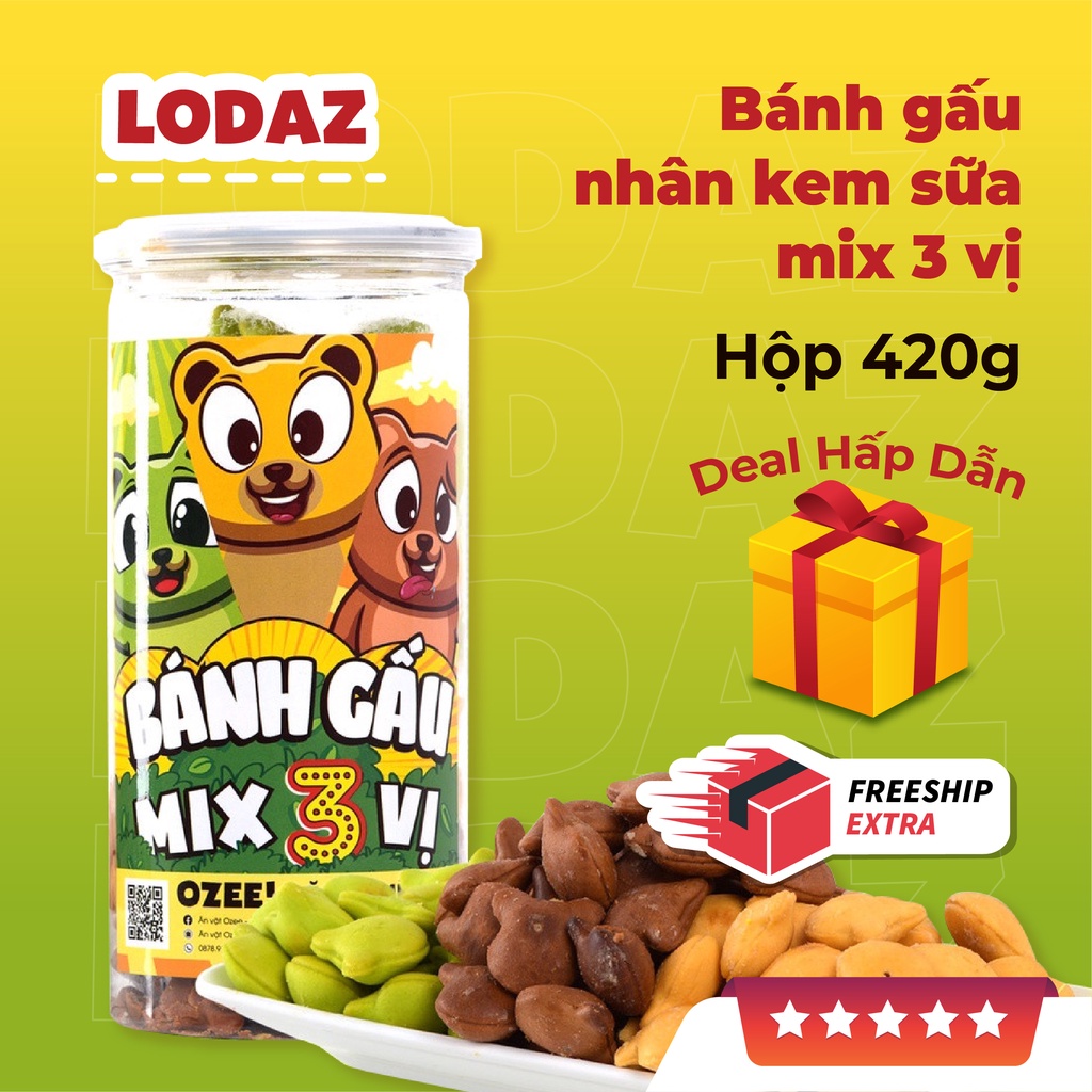 Menu đồ ăn vặt khô Hà Nội dạng hộp 160gr, 200gr, 300gr siêu ngon tại Lodaz | BigBuy360 - bigbuy360.vn
