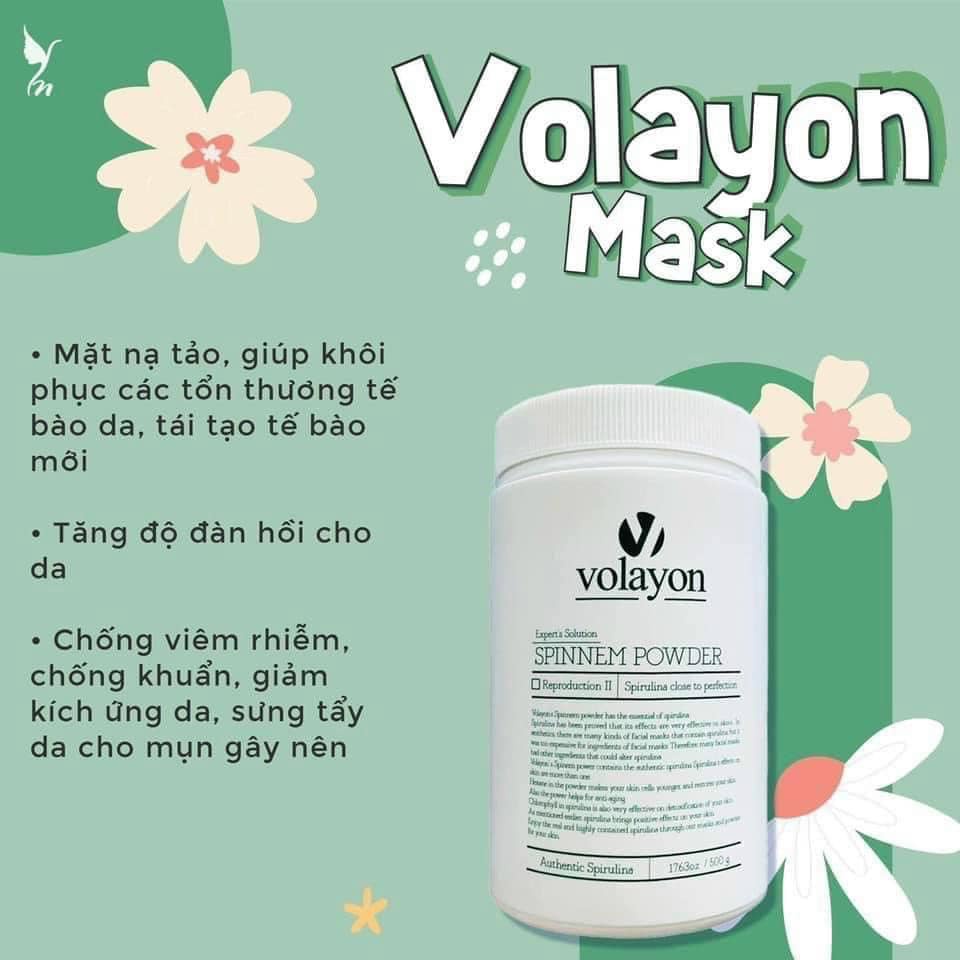 MẶT NẠ HÀN QUỐC TẢO XOẮN DẠNG BỘT VOLAYON 500G