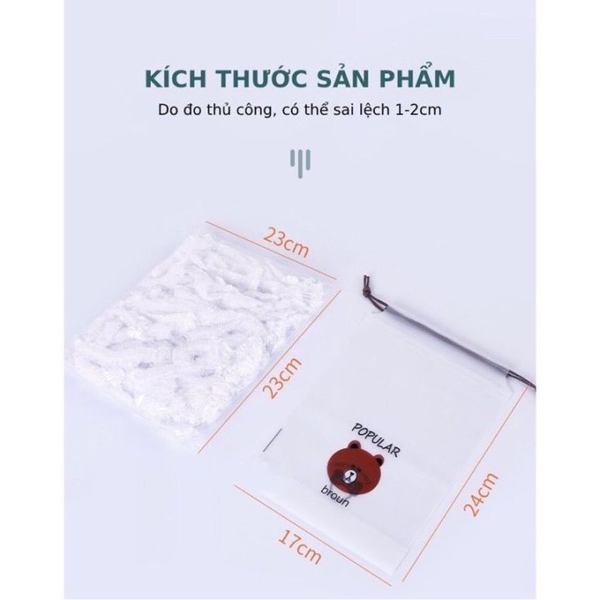 Combo 100 Mũ Nilon Bọc Đầu Pe Màng Bọc Thực Phẩm Tiện Lợi Có Chun Co Dãn Bảo Quản Đồ Ăn Khỏi Vi Khuẩn Kotic_shop