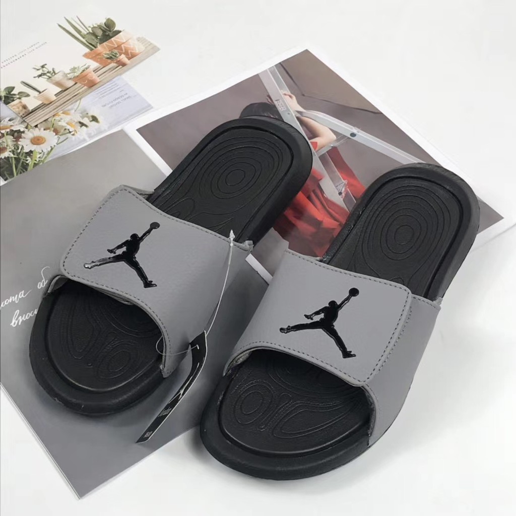 [Khuyến Mãi Sốc] Full Box - Dép Quai Ngang Thể thao Jordan Đen