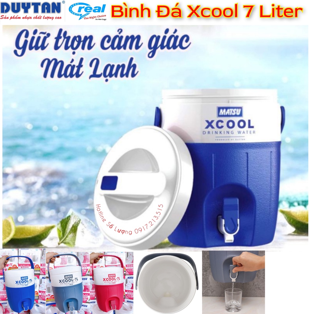BÌNH ĐÁ GIỮ NHIỆT CÓ VÒI MATSU XCOOL DUY TÂN 7 lít