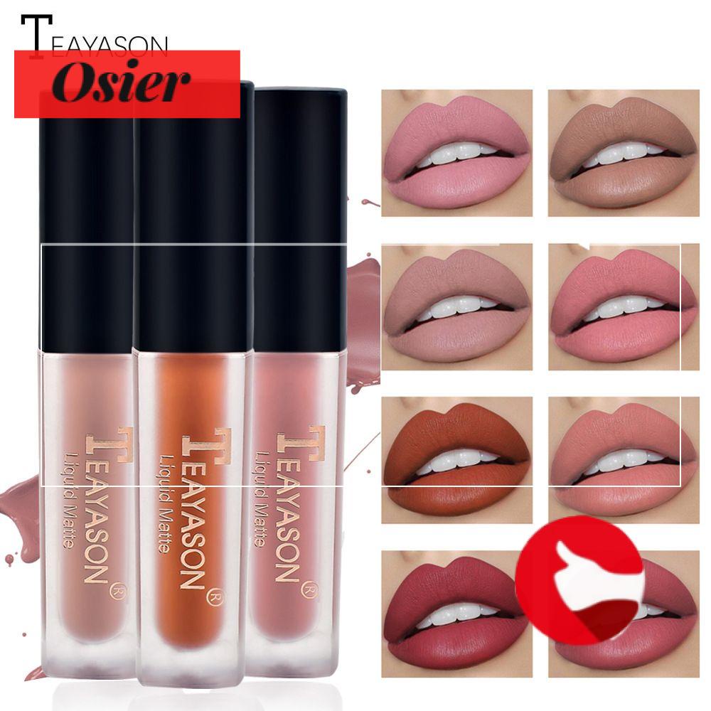 Bộ Son Kem Mini Màu Lì Tông Nude Lâu Trôi Không Phai Không Dính Kháng Nước Cho Nữ