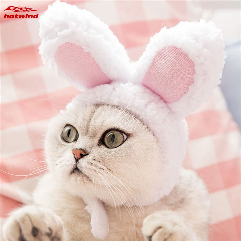 Mũ hình tai thỏ dễ thương cho thú cưng