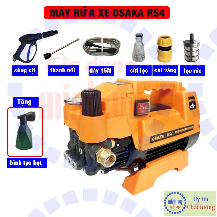 Máy rửa xe chỉnh áp Osaka RS4(Zukui)-2800w lõi đồng