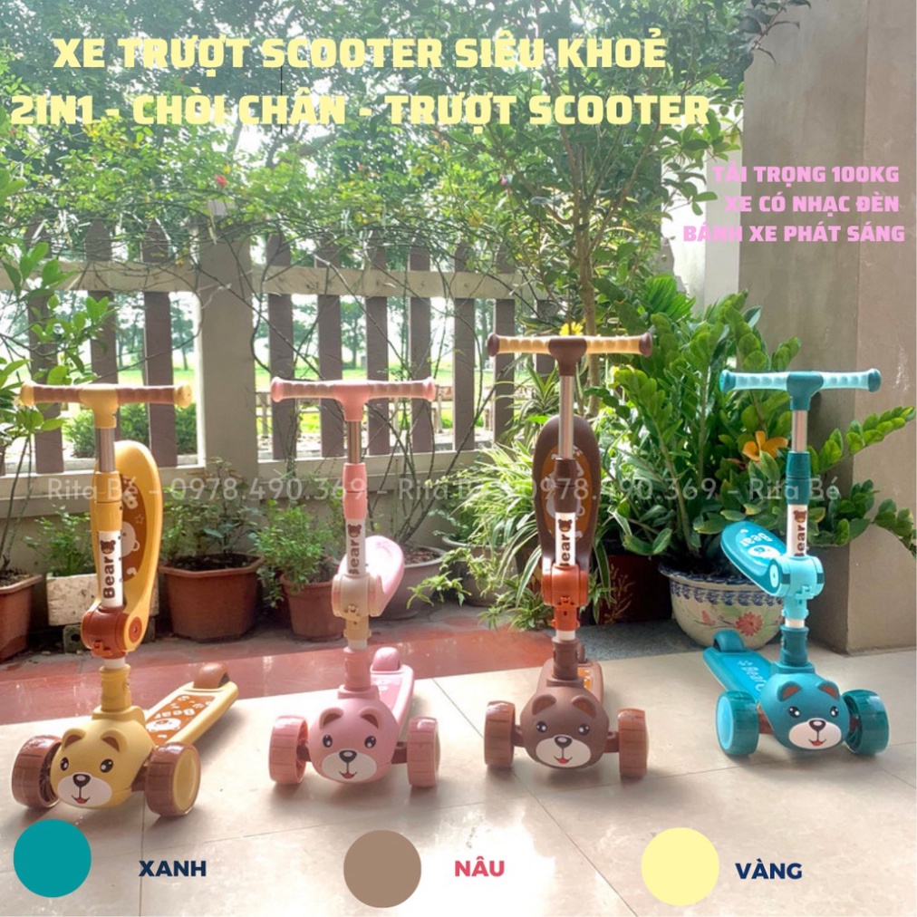 Xe Trượt Scooter Cao Cấp - Mẫu xe Siêu lớn phù hợp cho mọi độ tuổi