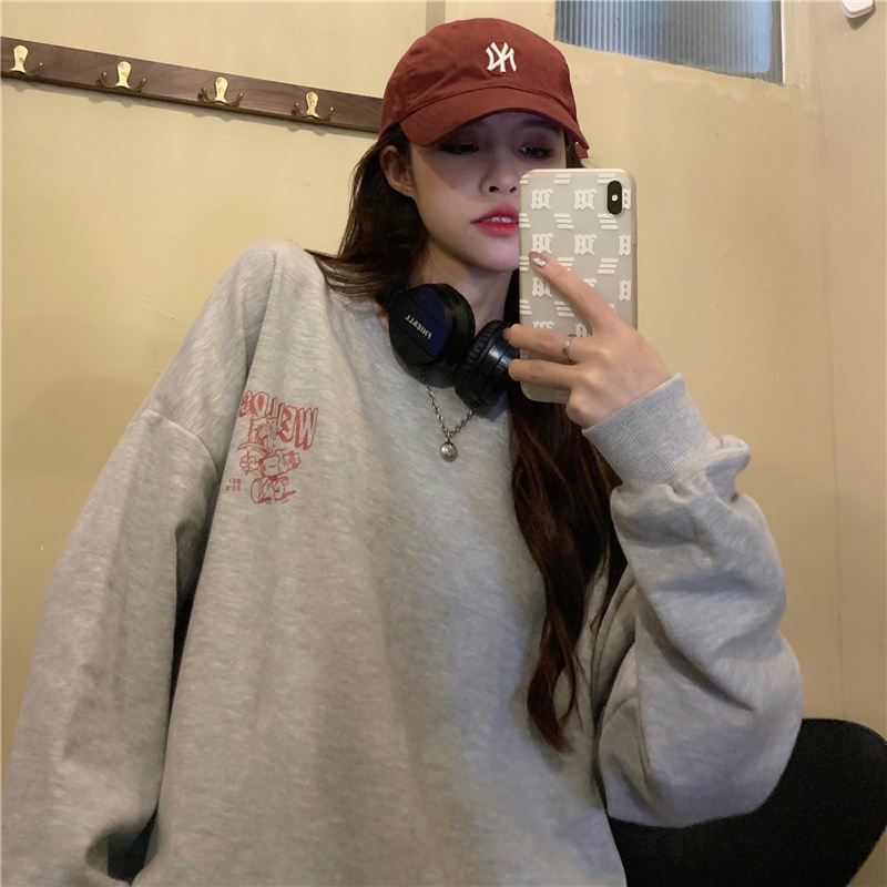 Áo Sweater Tay Dài In Họa Tiết Thời Trang Mùa Thu Cổ Điển Cho Nữ | BigBuy360 - bigbuy360.vn