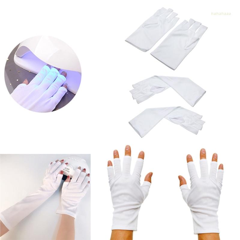 Găng tay không ngón bảo vệ bàn tay chống UV khi dưỡng móng