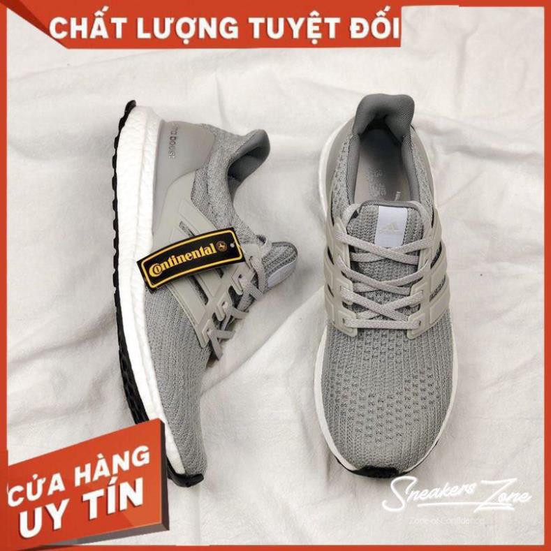 (FREE SHIP + HỘP + QUÀ) Giày thể thao sneaker nam nữ ULTRA BOOST 4.0 Grey xám siêu đẹp cho nam và nữ